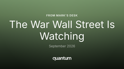 The War Wall Street Is Watching