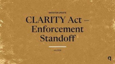 CLARITY Act — Enforcement Standoff