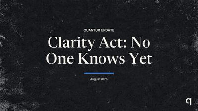 Clarity Act: No One Knows Yet