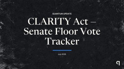 CLARITY Act — Senate Floor Vote Tracker