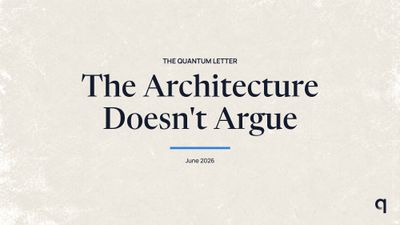 The Architecture Doesn't Argue