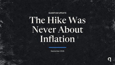 The Hike Was Never About Inflation