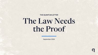 The Law Needs the Proof