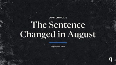 The Sentence Changed in August