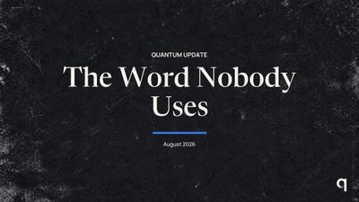 The Word Nobody Uses