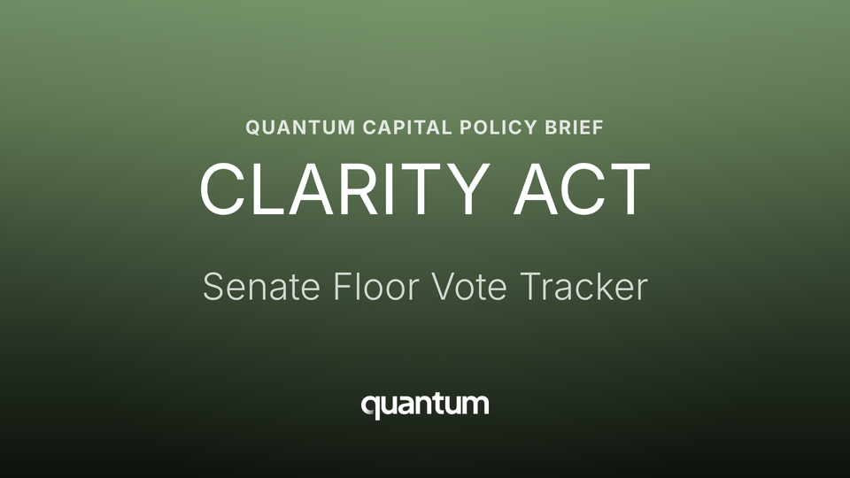 CLARITY Act — Senate Floor Vote Tracker