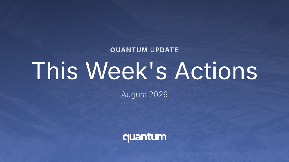 This Week’s Actions