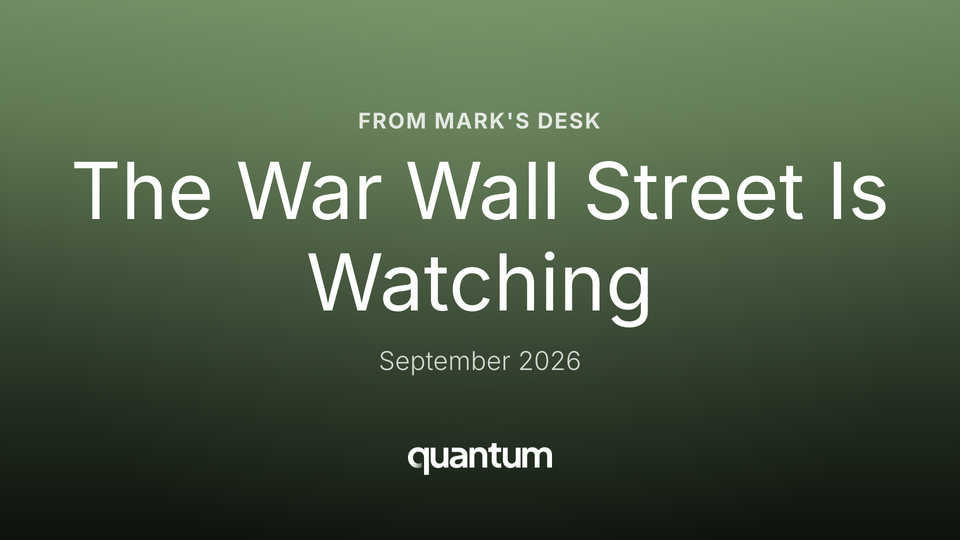 The War Wall Street Is Watching