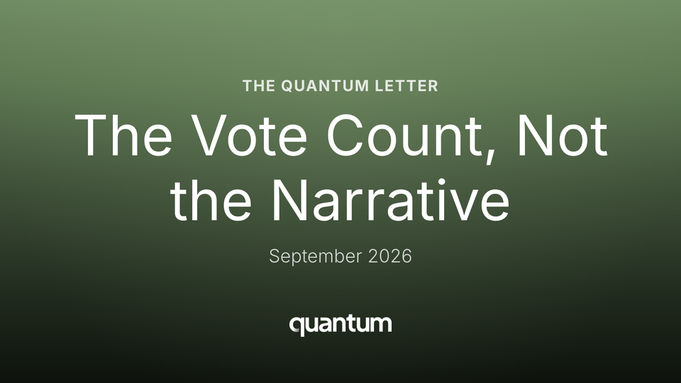 The Vote Count, Not the Narrative