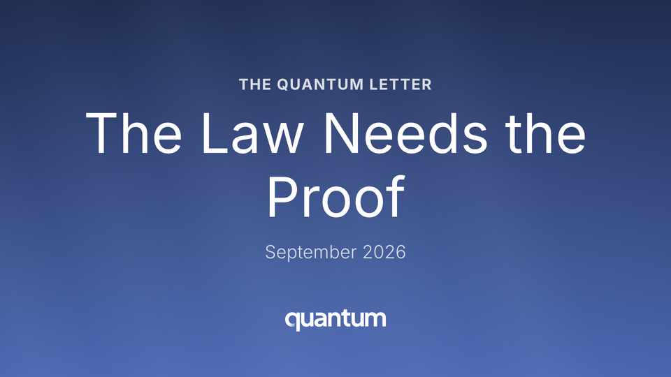 The Law Needs the Proof