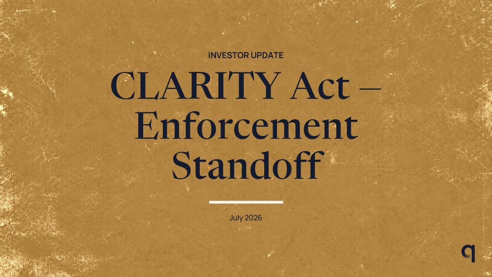 CLARITY Act — Enforcement Standoff