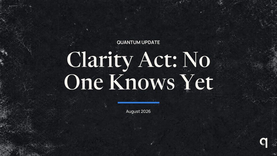Clarity Act: No One Knows Yet