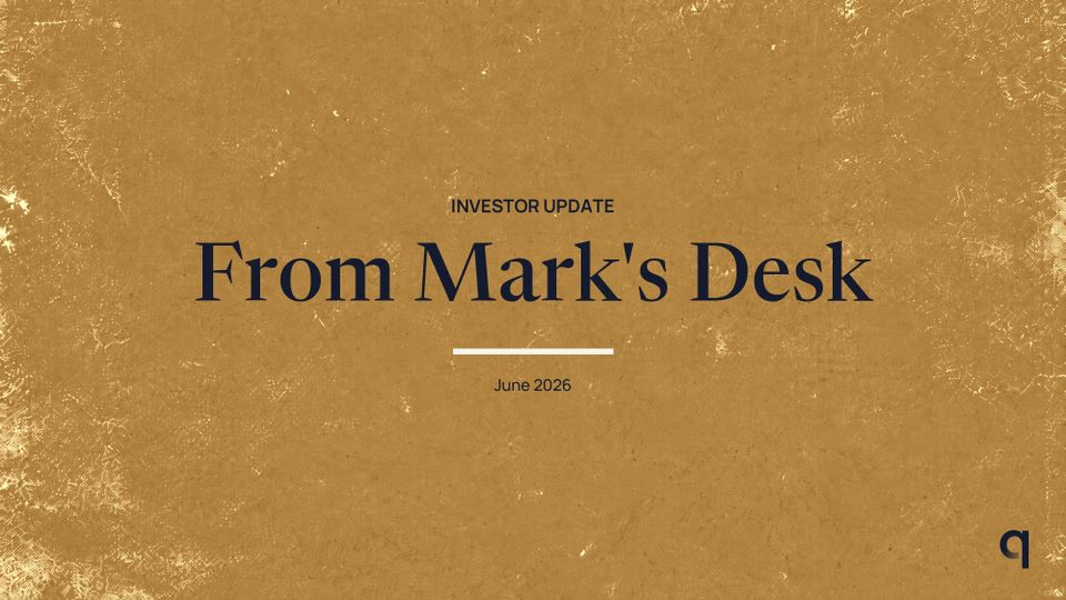 From Mark's Desk