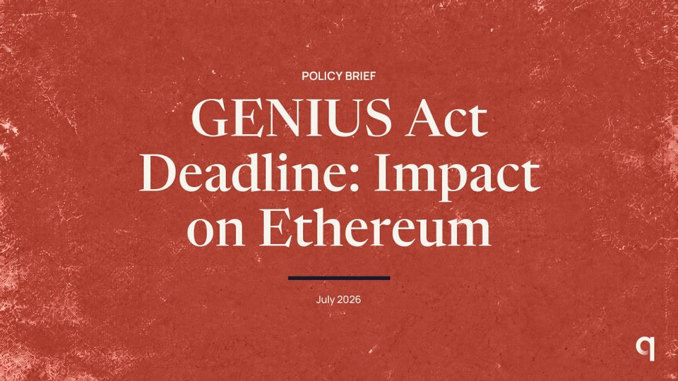 GENIUS Act Deadline: Impact on Ethereum