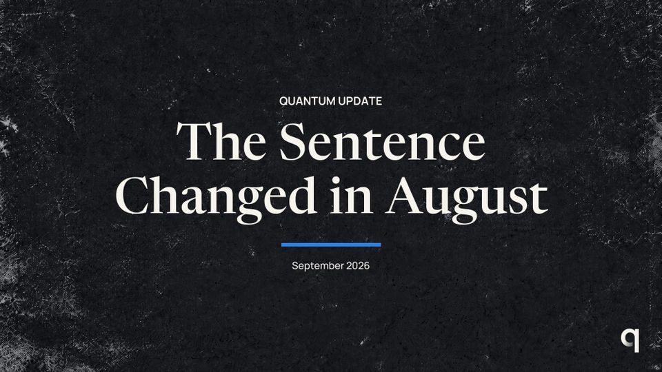 The Sentence Changed in August