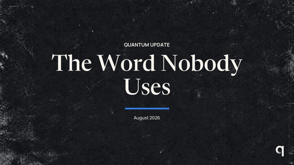 The Word Nobody Uses