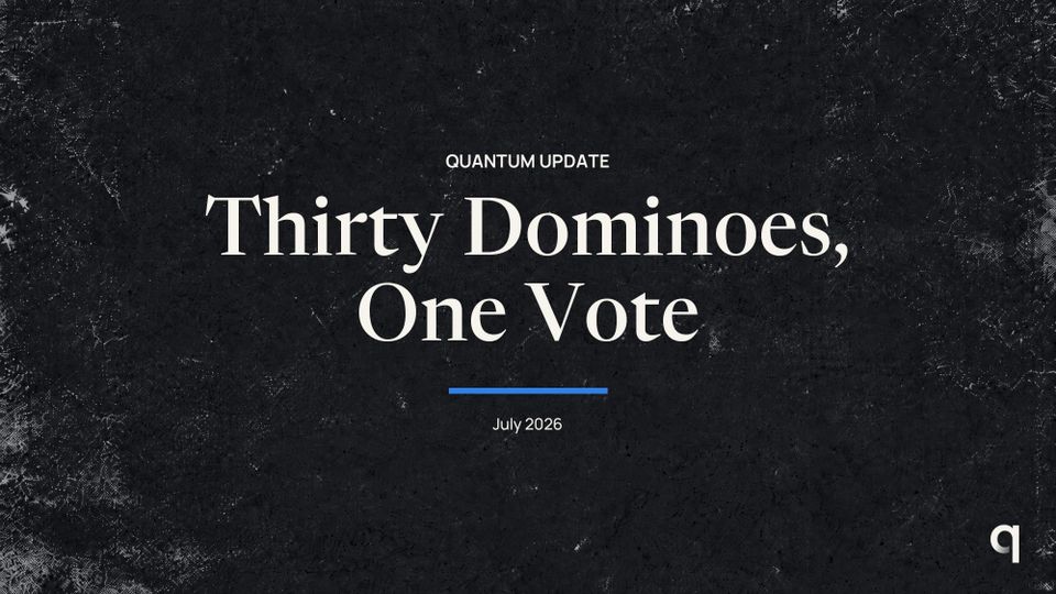 Thirty Dominoes, One Vote