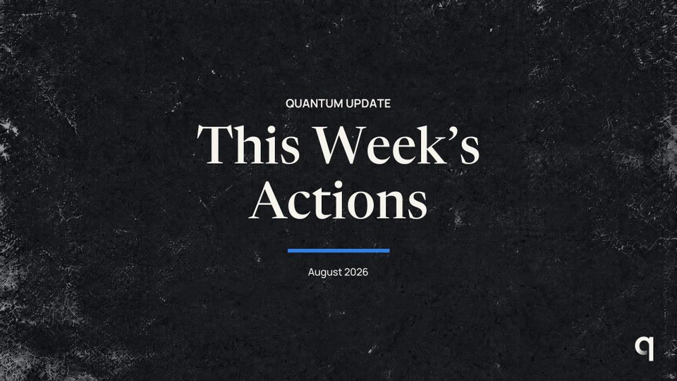 This Week’s Actions