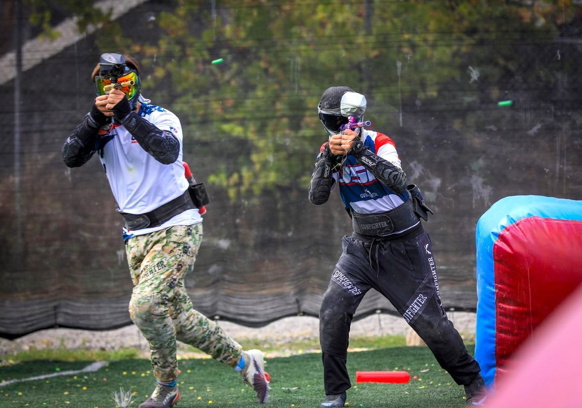 Father and son shoot their way to paintball championship