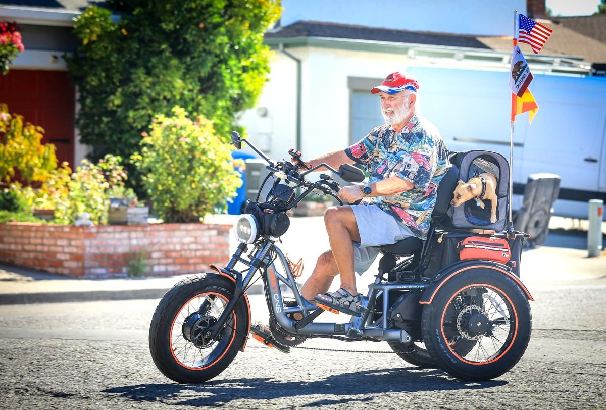 Bob Tuttle, 80, pedals to San Diego on electric trike