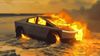 Burning Cybertruck