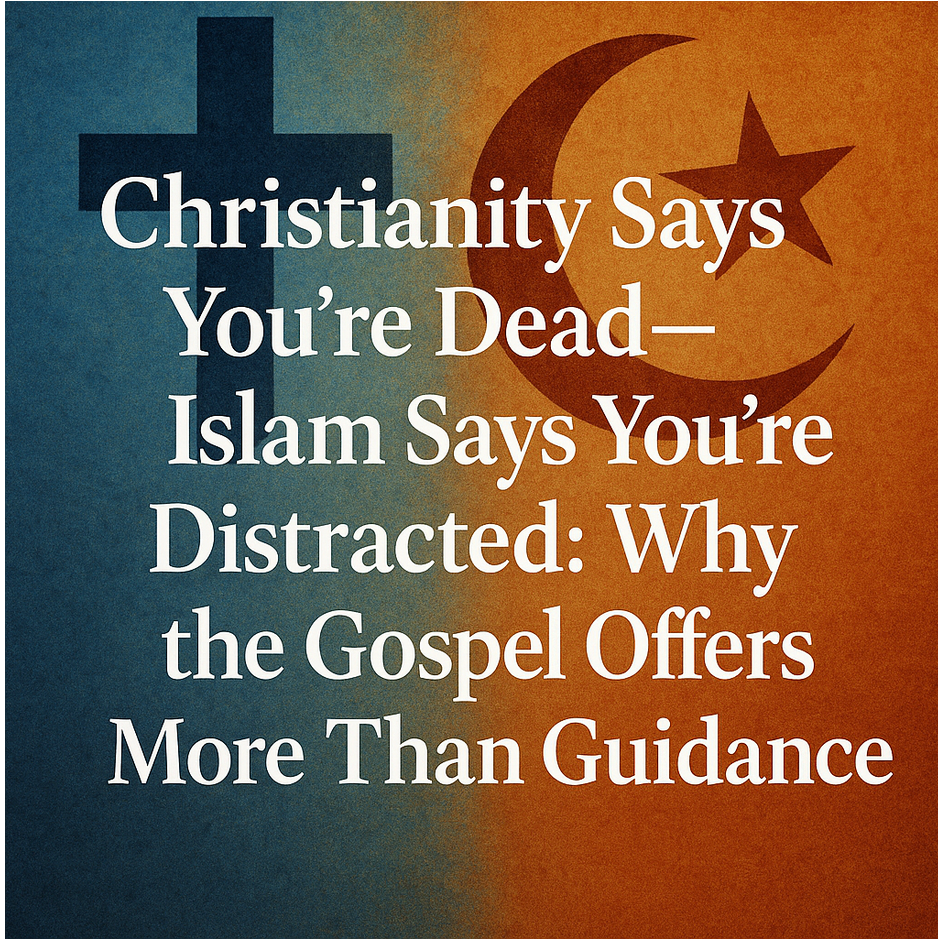 Christianity Says You're Dead - Islam Says You're Distracted: Why the Gospel Offers More Than Guidance.