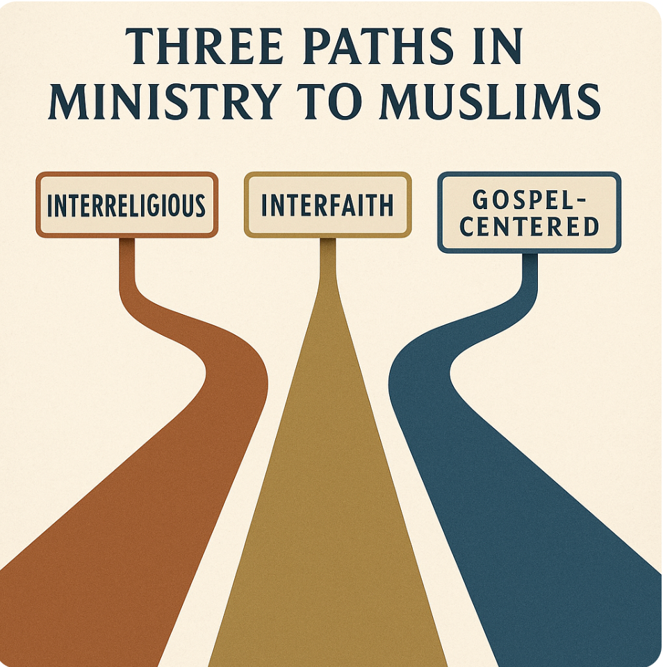 Three Paths in Ministry to Muslims: Interreligious, Interfaith, and Gospel-Centered Approaches