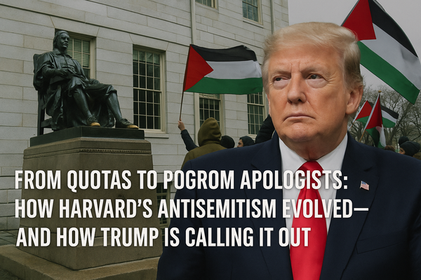 From Quotas to Pogrom Apologists: How Harvard’s Antisemitism Evolved—And How Trump is Calling It Out