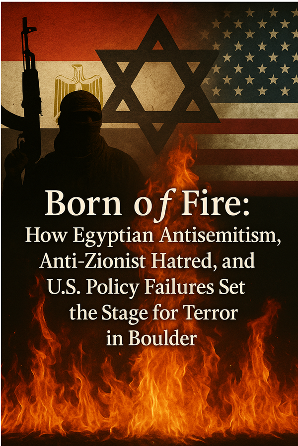 Born of Fire: How Egyptian Antisemitism, Anti-Zionist Hatred, and U.S. Policy Failures Set the Stage for Terror in Boulder