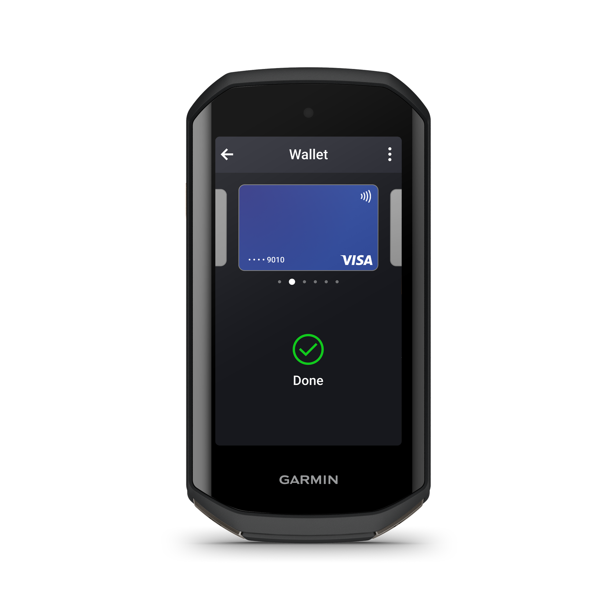 Kontaktloses Bezahlen ist mit dem Garmin Edge 1050 möglich