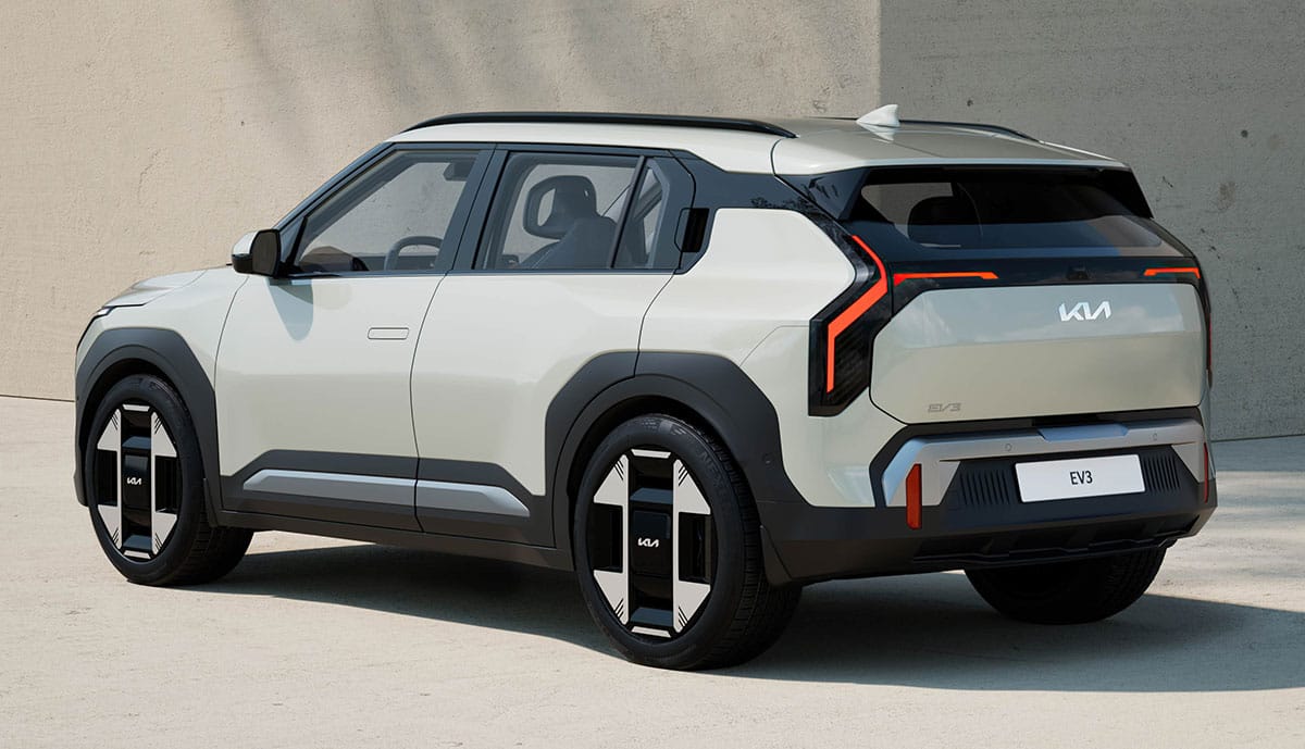 Heckansicht vom Kia EV3