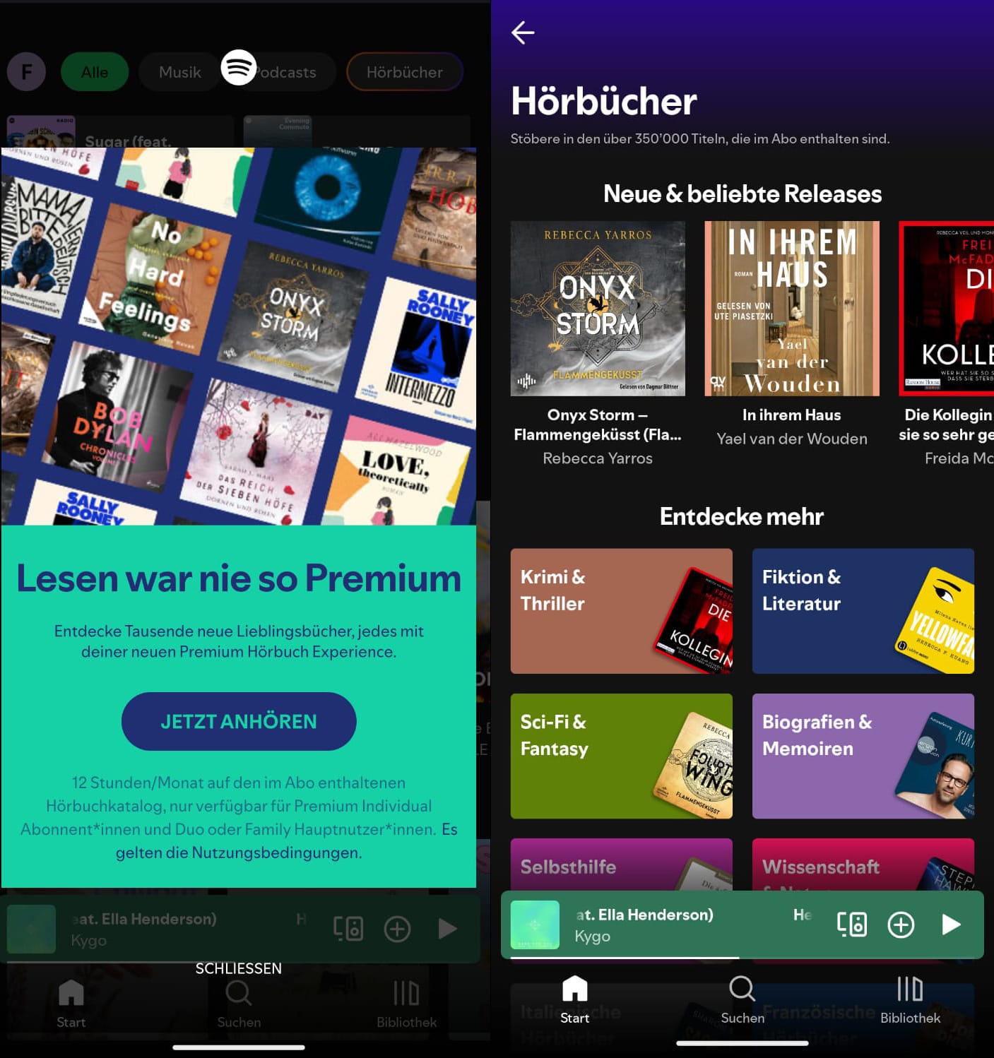 Spotify bringt Hörbücher in der Schweiz in die App.