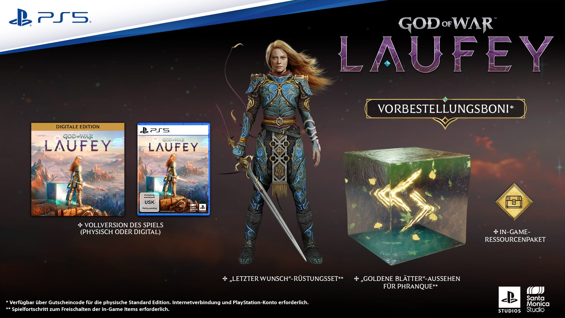 Vorbesteller erhalten verschiedene Ausrüstungsgegenstände für «God of War Laufey».