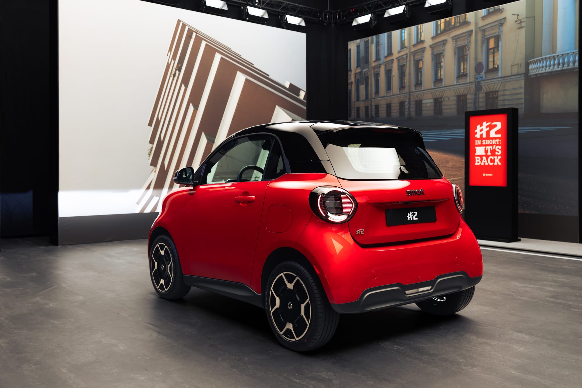 Heckansicht des Smart #2.