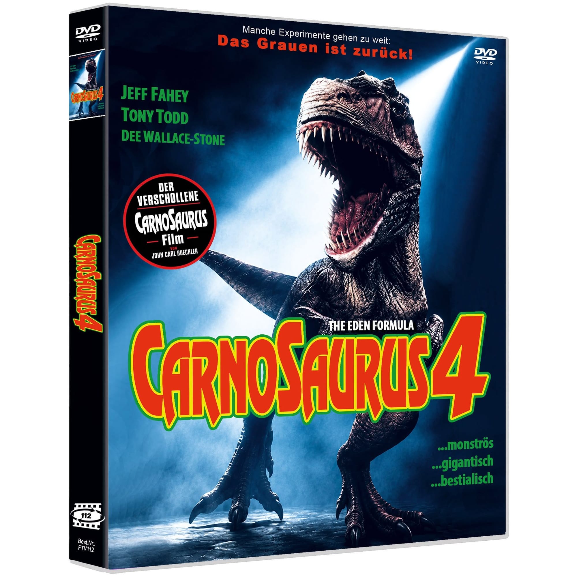 So präsentiert sich «Carnosaurus 4 – The Eden Formula» als deutsche DVD.