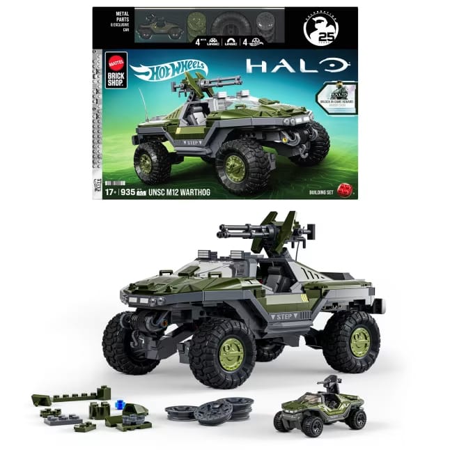 Mattels Mega-Reihe bietet den Warthog aus den «Halo»-Games an.