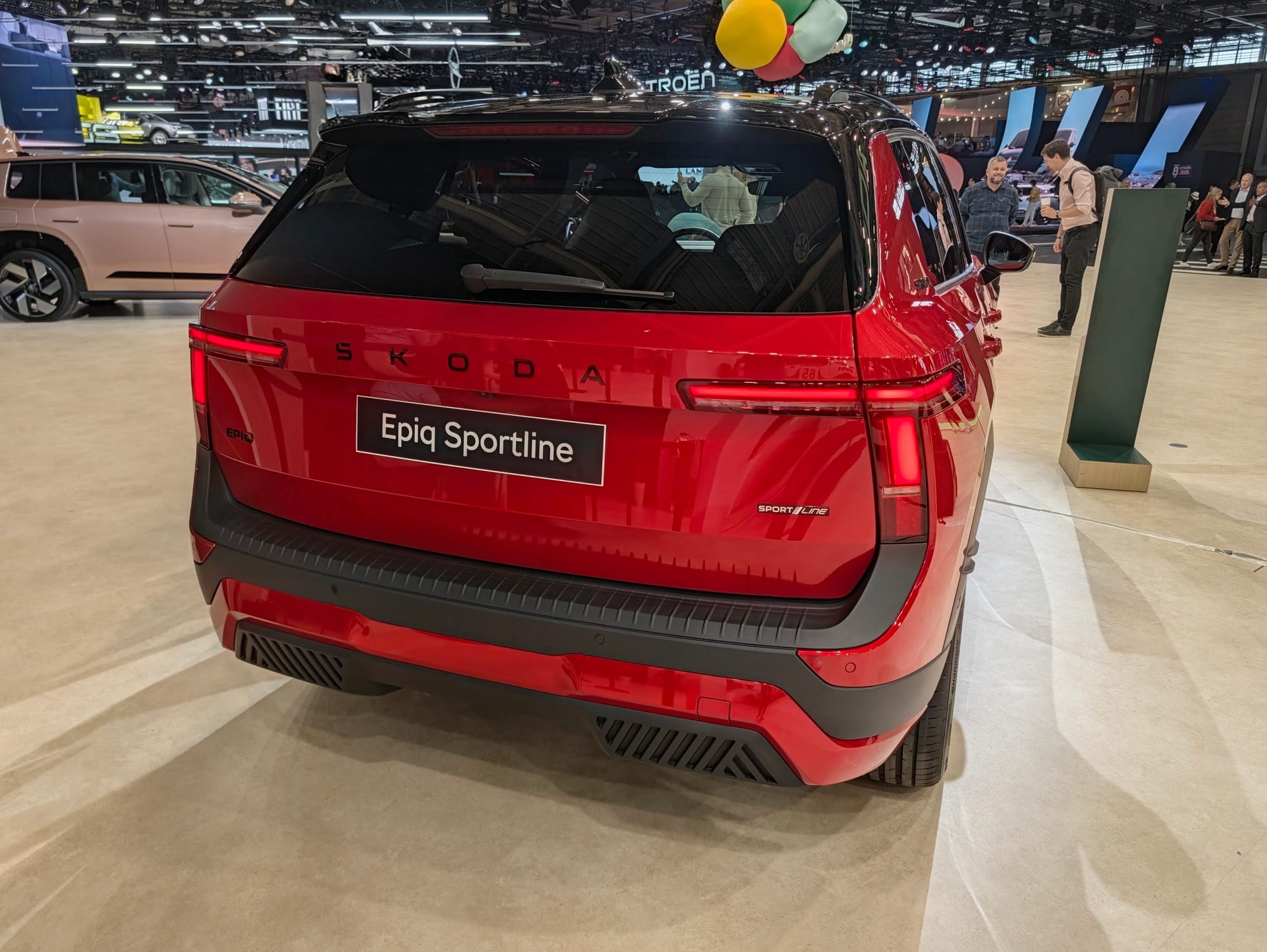 Die Heckansicht des Skoda Epiq Sportline.