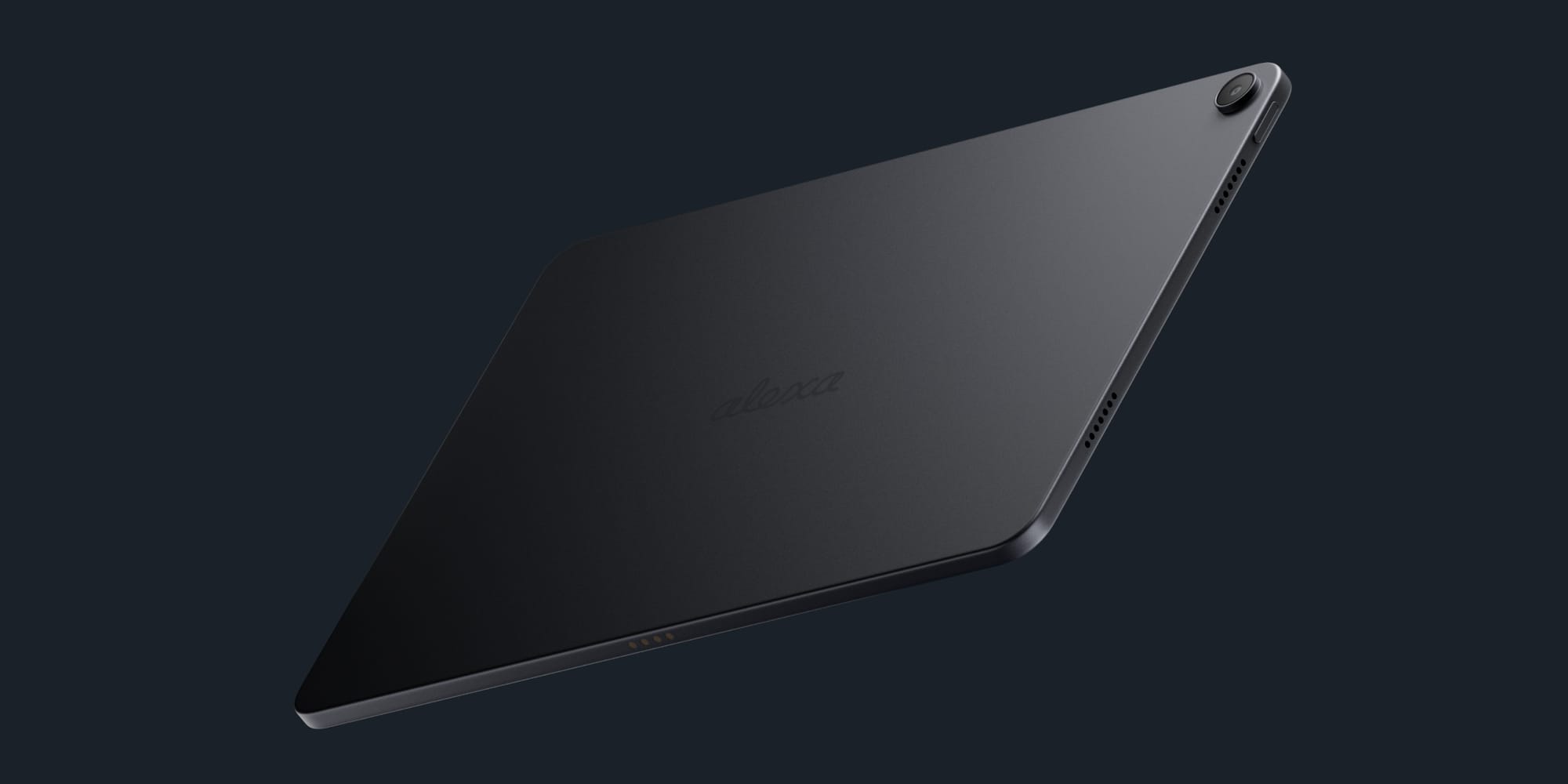 Ansicht der Rückseite des Amazon Alexa Tablet 12 Pro.