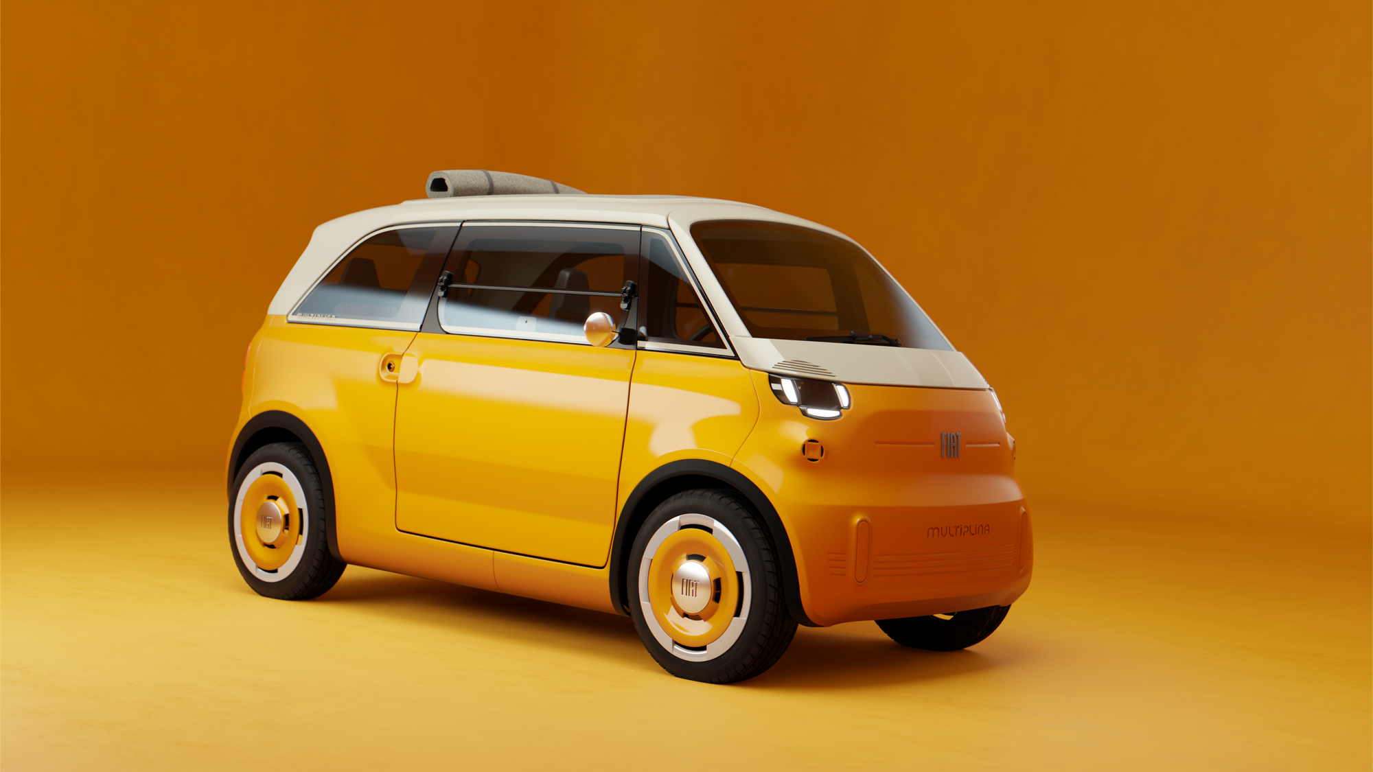 Rund drei Meter lang und dennoch für vier Personen ausgelegt: Der Fiat Multiplina.