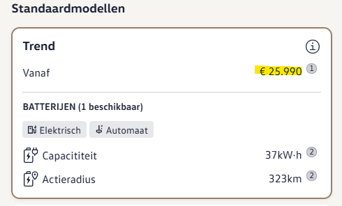 Screenshot des Konfigurators bei Volkswagen Niederlande. 
