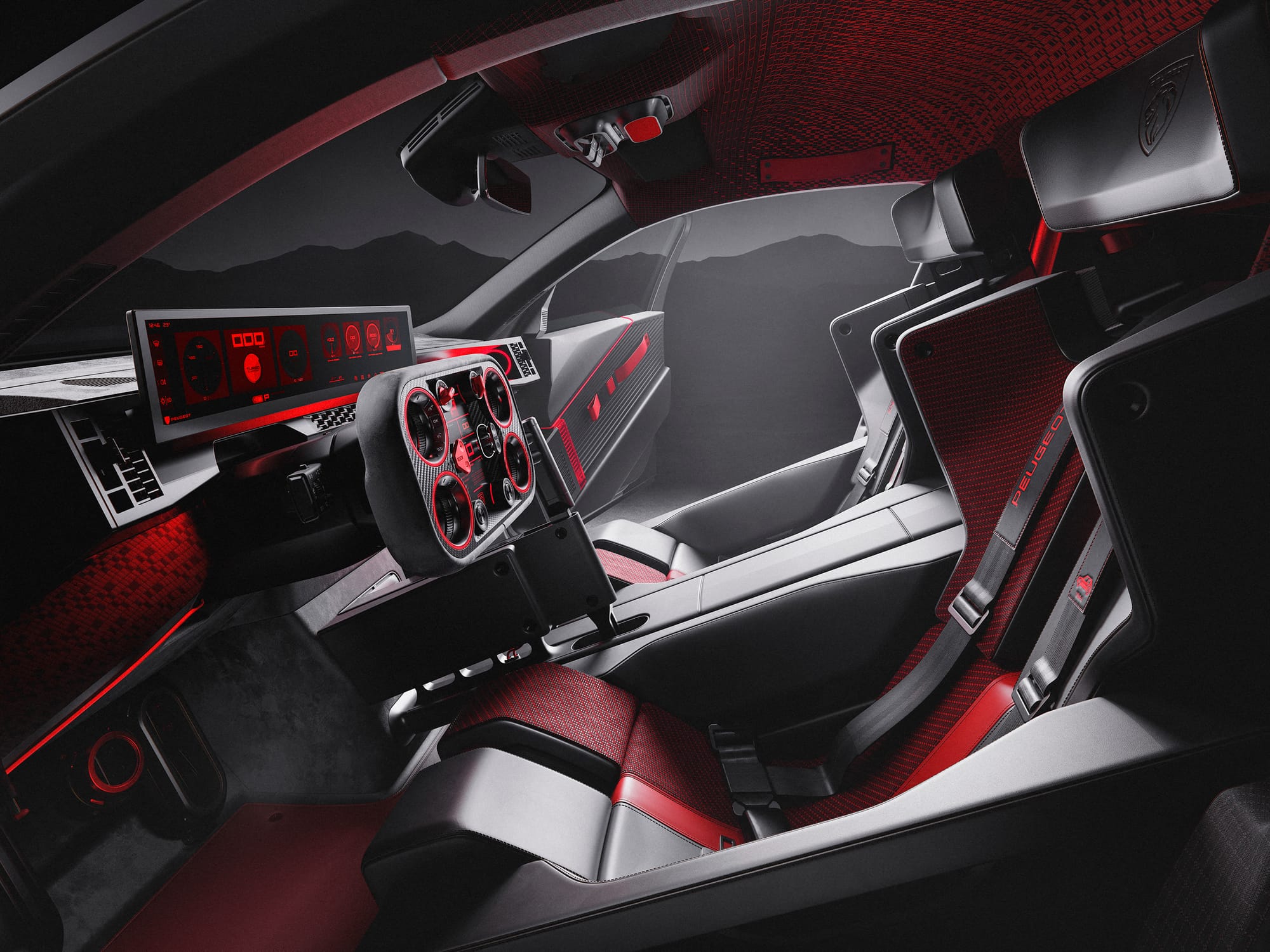 Das Cockpit des E-T16 Concept.