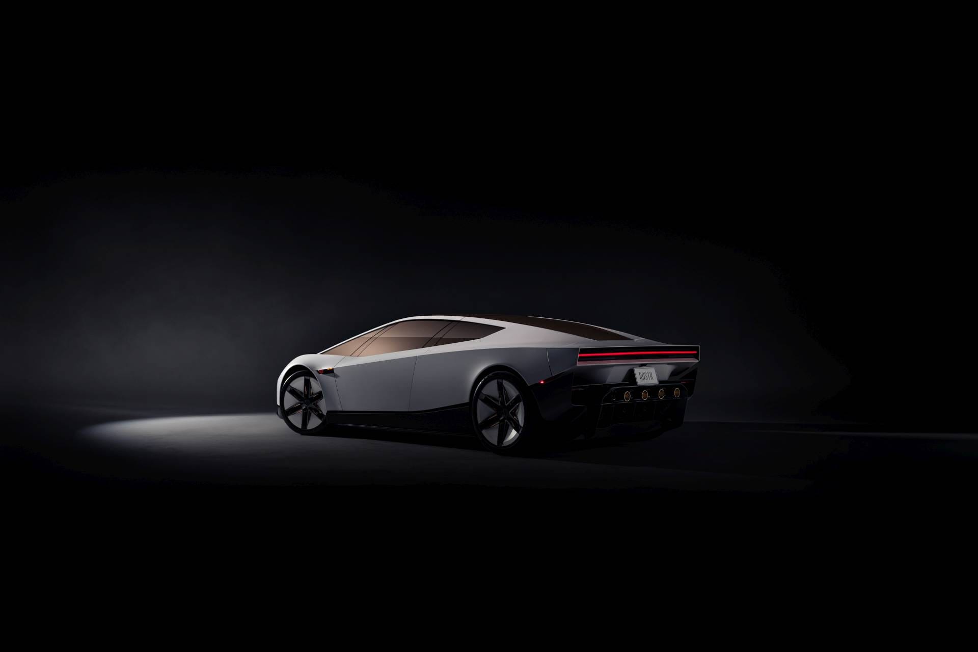 Das Seitenprofil vom Tesla Roadster 2.