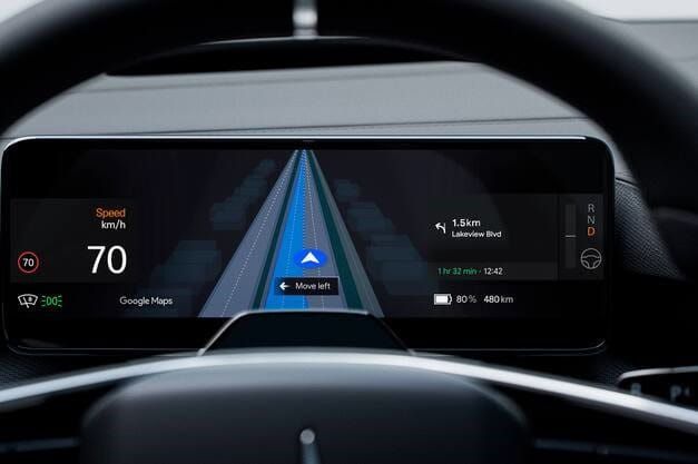 Polestar 4: Live-Spurführung von Google Maps soll für neues Navigationserlebnis sorgen