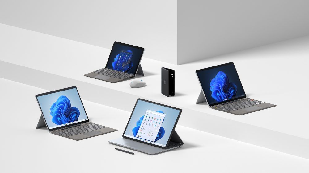Alles neu bei Microsoft: Surface Pro 8, Surface Go 3, Surface Laptop Studio, Surface Pro X und Surface Duo 2
