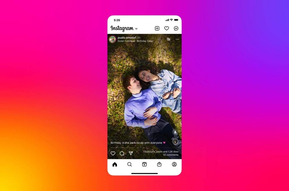 Instagram testet TikTok-ähnlichen Feed mit vertikaler Anzeige