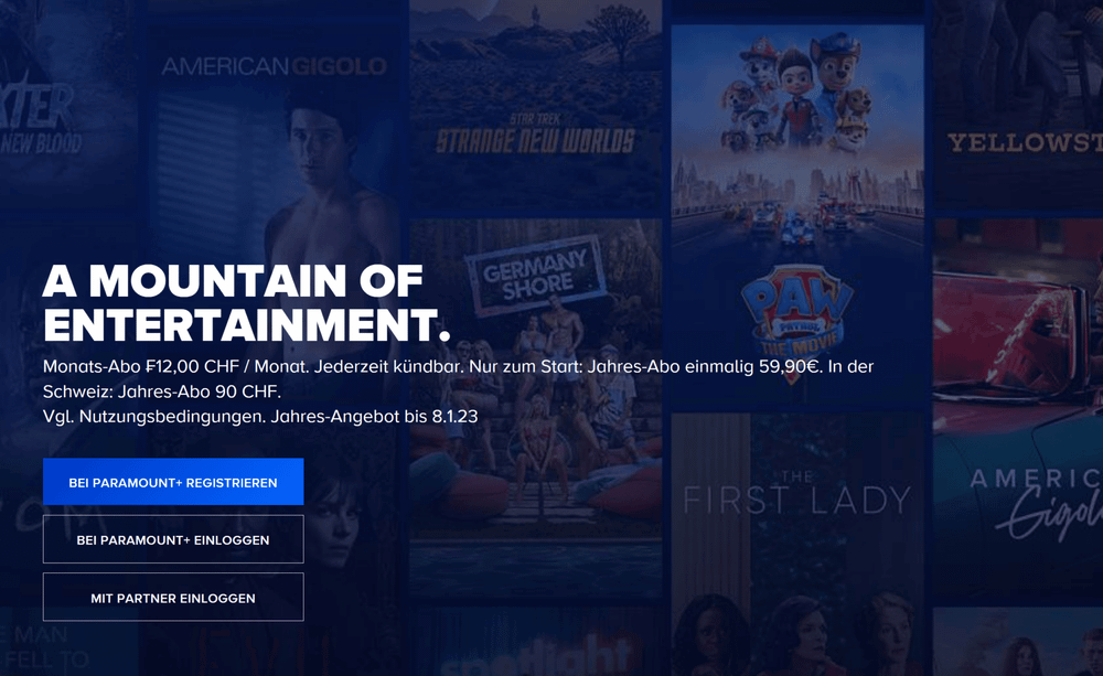 Paramount+ ist in der Schweiz massiv teurer als in Deutschland