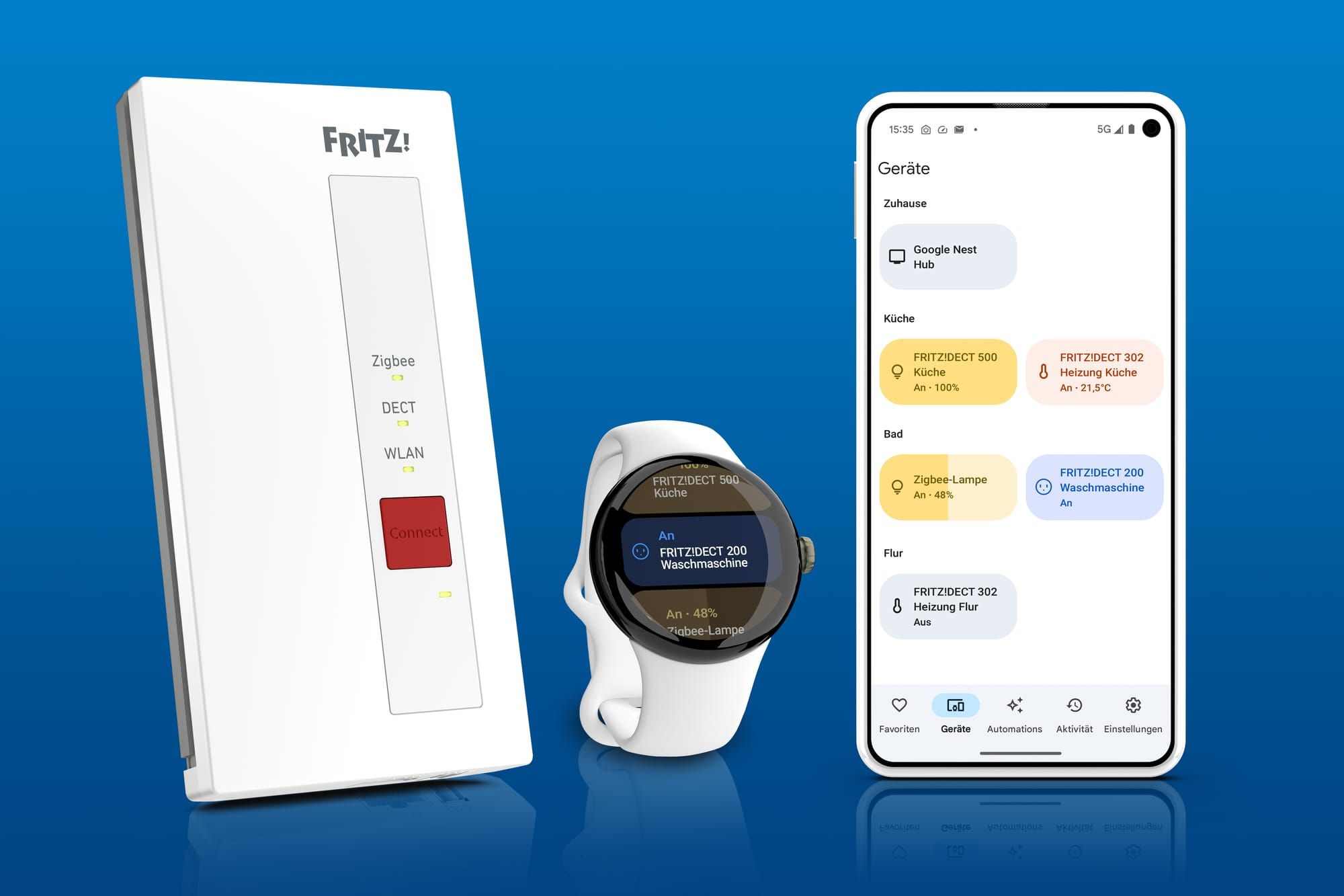Das Fritz! Smart Gateway unterstützt in der Laborversion auch Matter