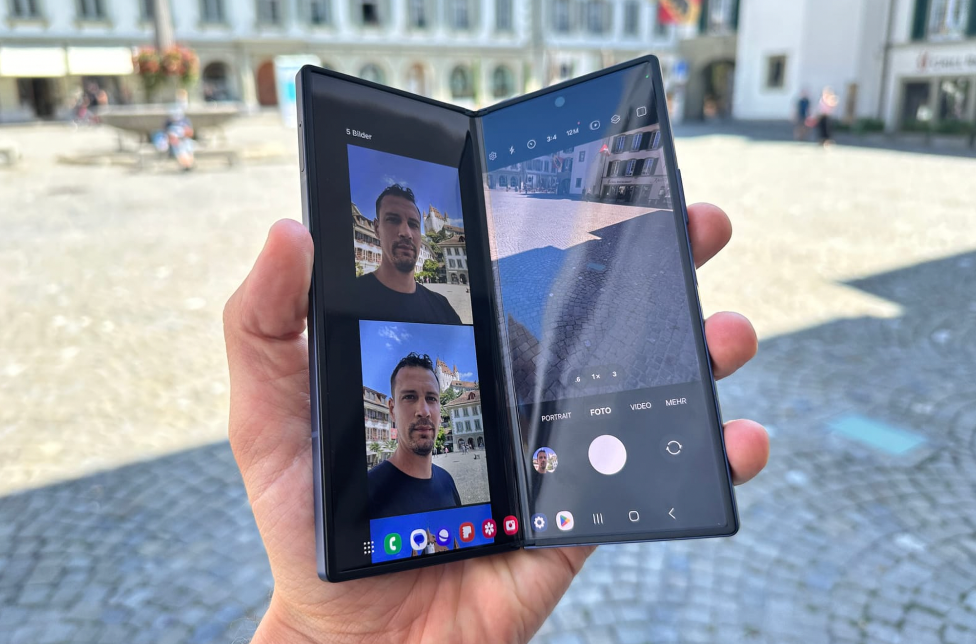 Das Samsung Galaxy Z Fold 6 ist Design-technisch nicht mehr aktuell.
