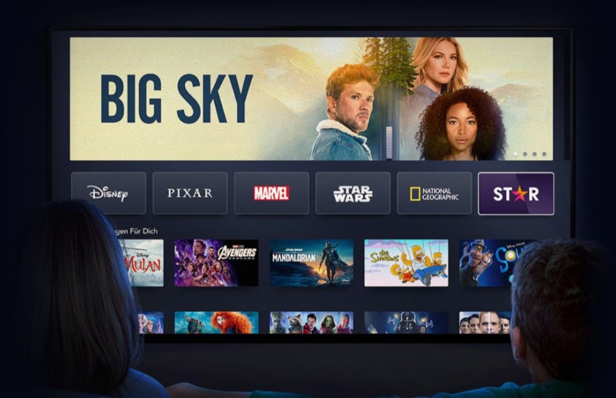 Disney Plus Benutzeroberfläche