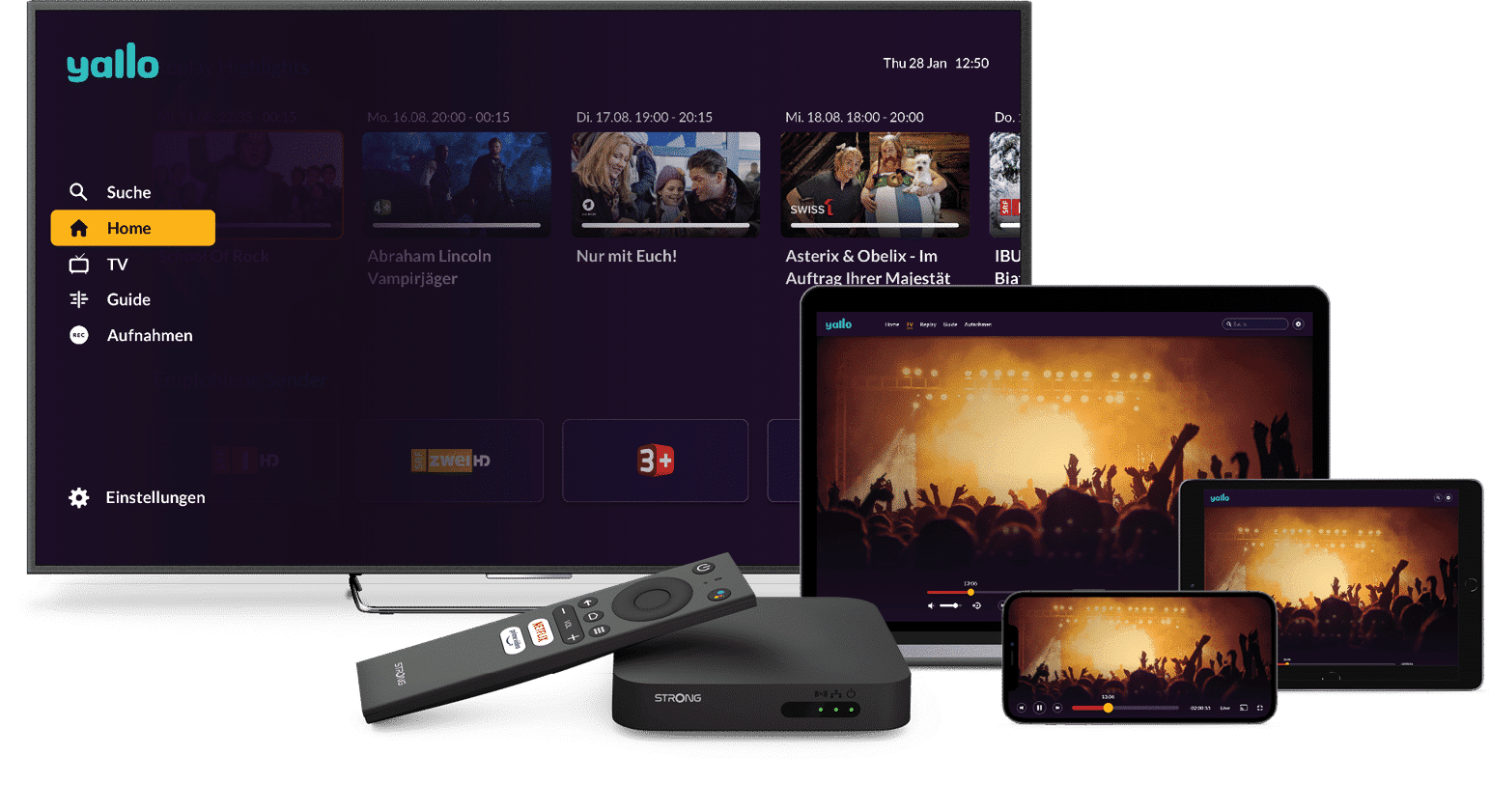 Das neue TV-Angebot yallo TV